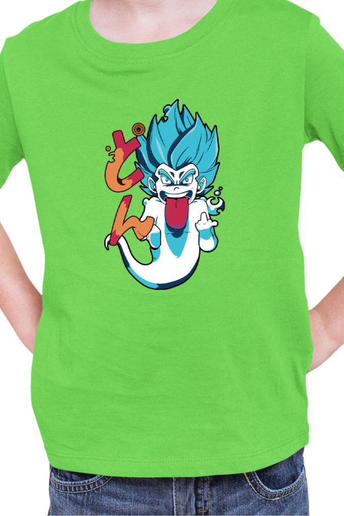 Kinder T-Shirt Japan Manga Anime Comics Animation Dragon Anime Manga Ball Vegeta 10, 3-4 Jahr - 104 / Lime