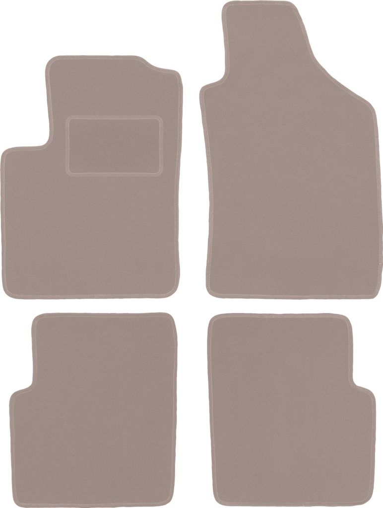 Velours-Autoteppiche für: Lancia Ypsilon III Hatchback (2011-) Beige