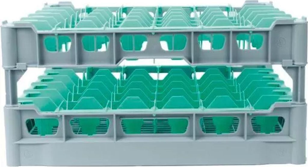 FRIES Clixrack Gläserkorb Fachgröße 75 x 75 mm, für 36 Gläser, Höhe: 200 mm