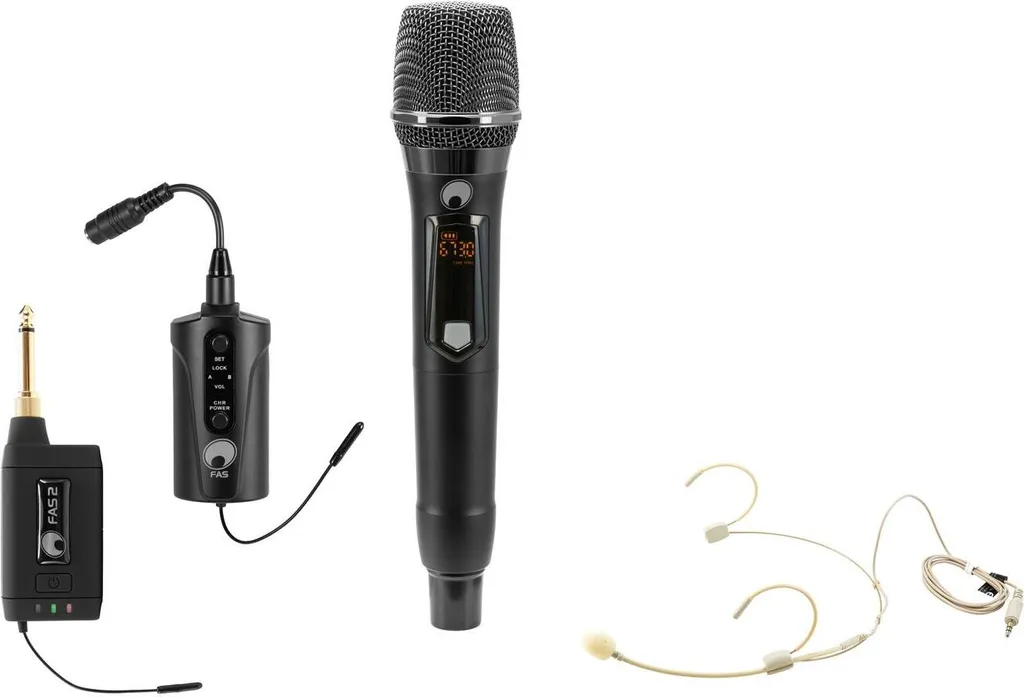 Set Sans Fil OMNITRONIC FAS TWO 660-690MHz Micro Main et Serre-tête