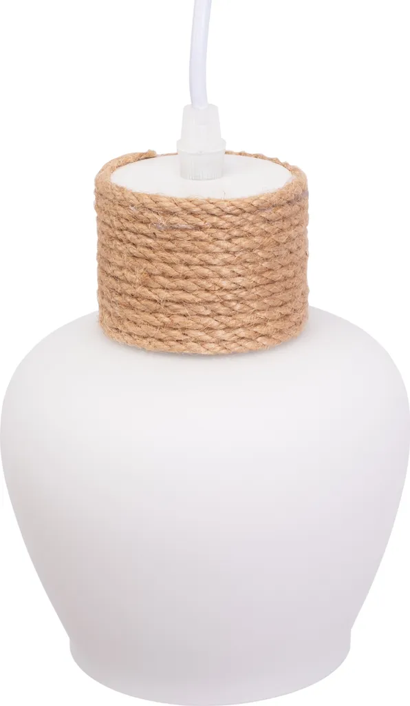 Suspension Toolight APP1591-1CP Boho White Beige en Métal et Corde - 2