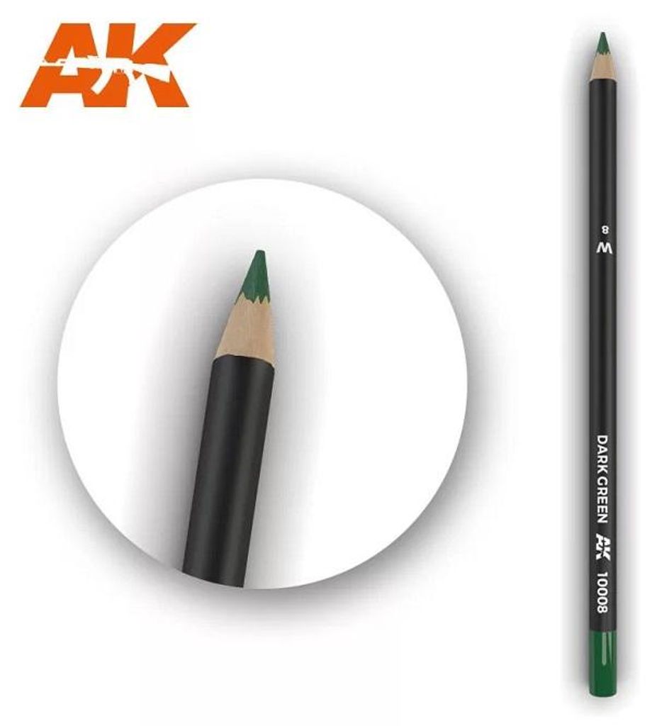 AK Interactive Watercolor Pencil Dark Green (1x) (AK-10008)