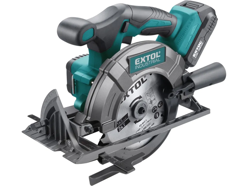 Scie circulaire 20V idéale pour découper le bois sans fil sur chantier