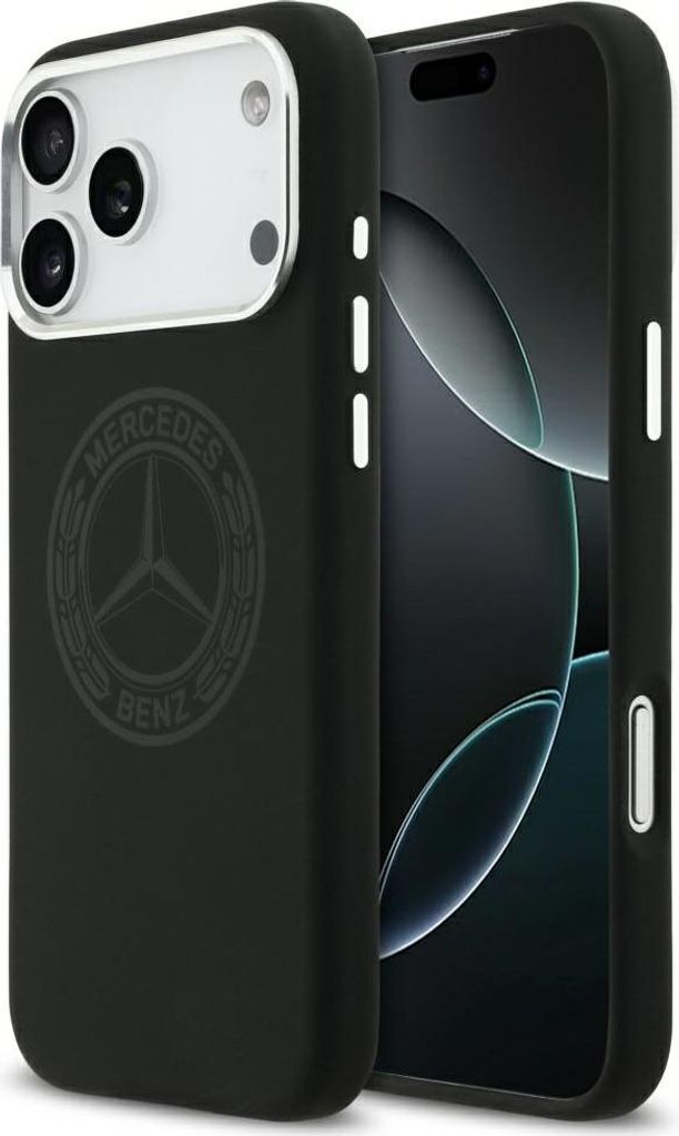 Hülle iPhone 17 Pro Max Mercedes Silikon schwarz Vintage Produktbild 