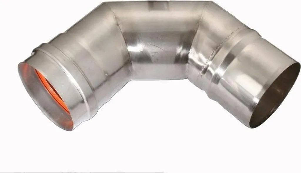 Gomito 90° DN 60 Monoparete Caldaia Condensazione - Qualità Professionale