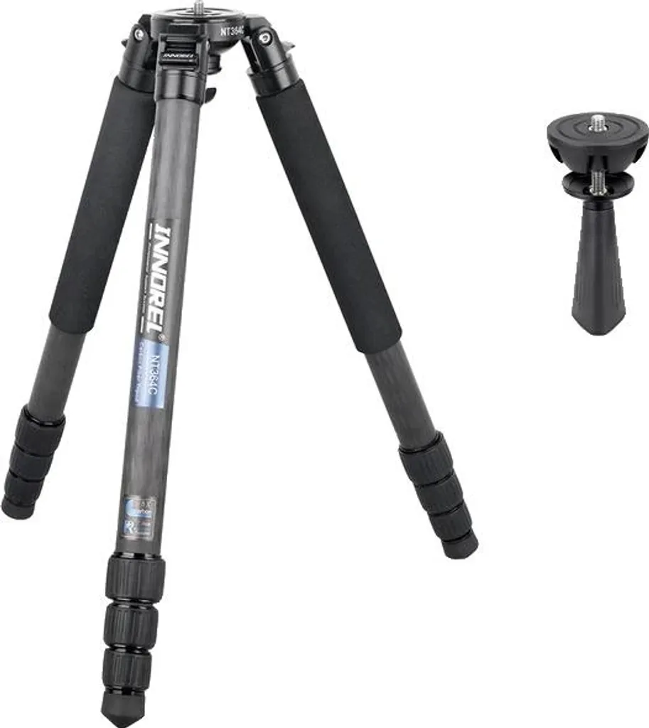 Trépied professionnel lourd en carbone et base de mise à niveau BL75 mm