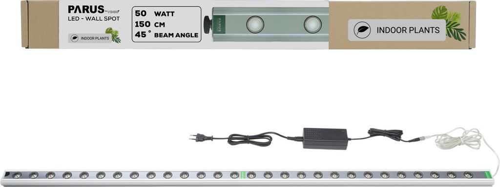 Parus by Venso Wall Spot 150cm, Abstrahlwinkel 45°, LED Wachstumslampe, Grow Light für Zimmerpflanzen und Grünpflanzen, Fassaden- und Wandbegrü...