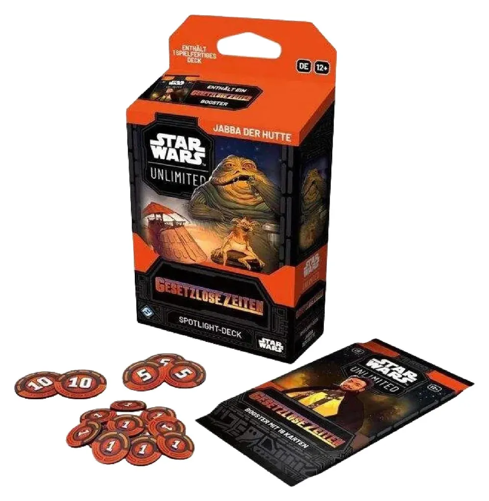 Deck Star Wars Unlimited Jabba le Hutt L'ère des hors-la-loi en allemand