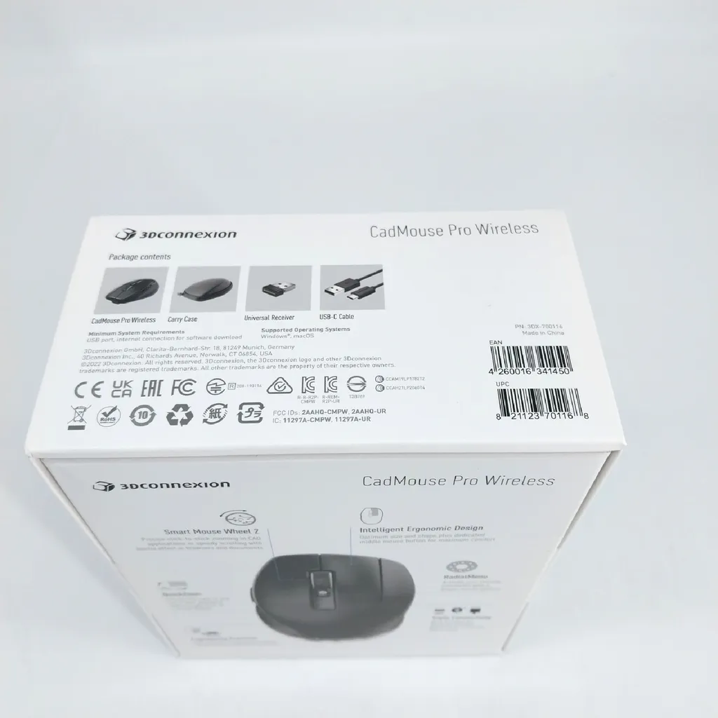 Souris ergonomique CadMouse Pro Wireless USB-C triple connexion - 12