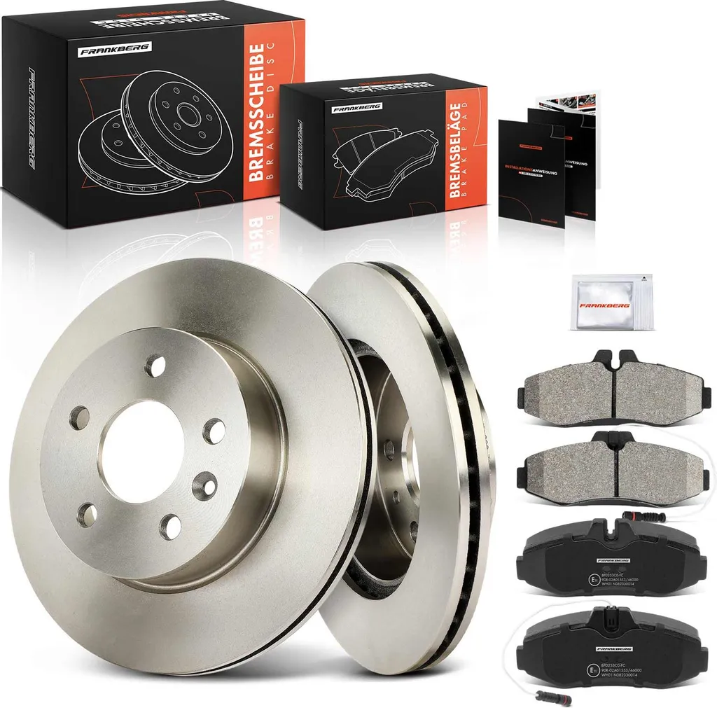Freins Avant Mercedes Vito W638 : 2 Disques et 4 Plaquettes Haute Qualité