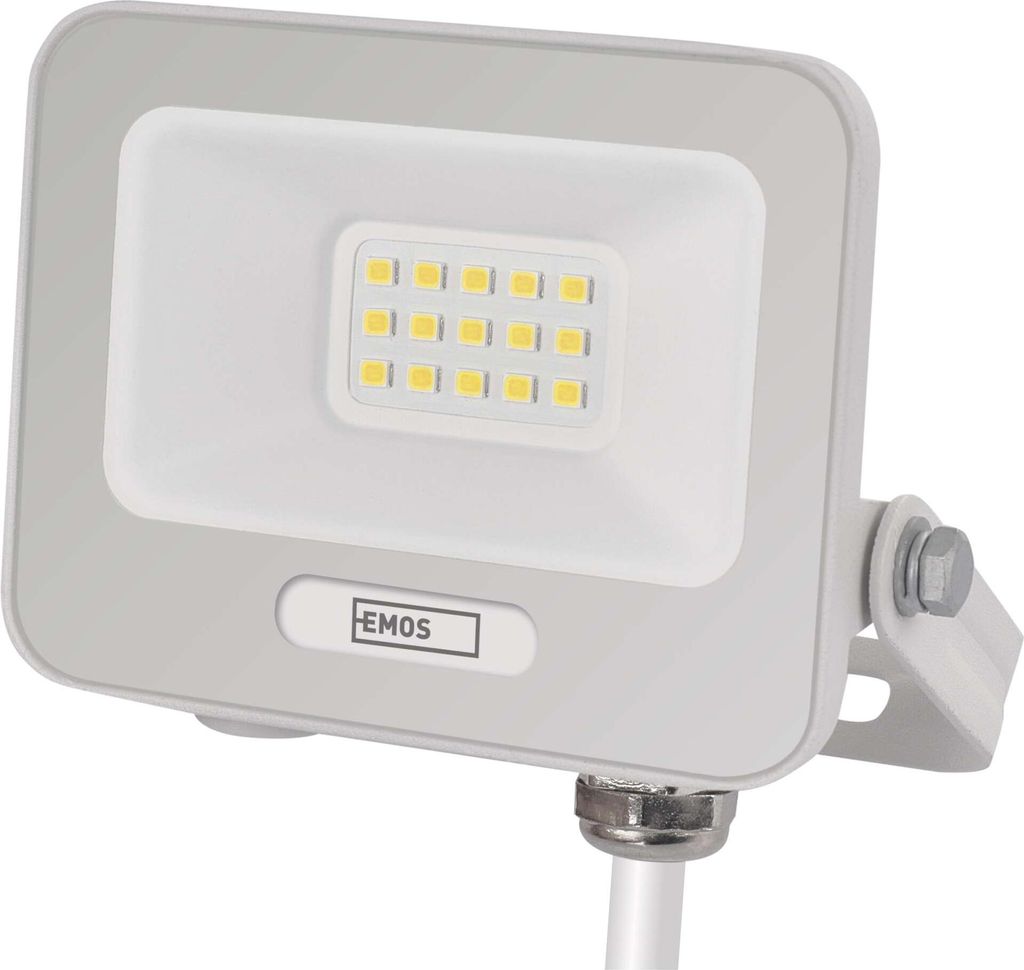 LED reflektor GLARO 10W, bílý, IP65, 1000 lm, neutrální bílá
