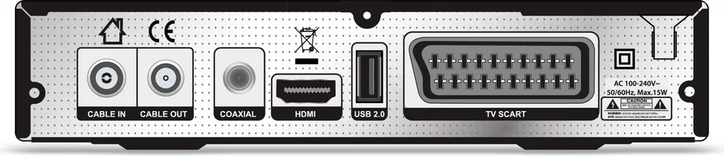 Opticum AX C 100 DVB-C Décodeur avec Lecteur USB et Sortie HDMI Noire - 27