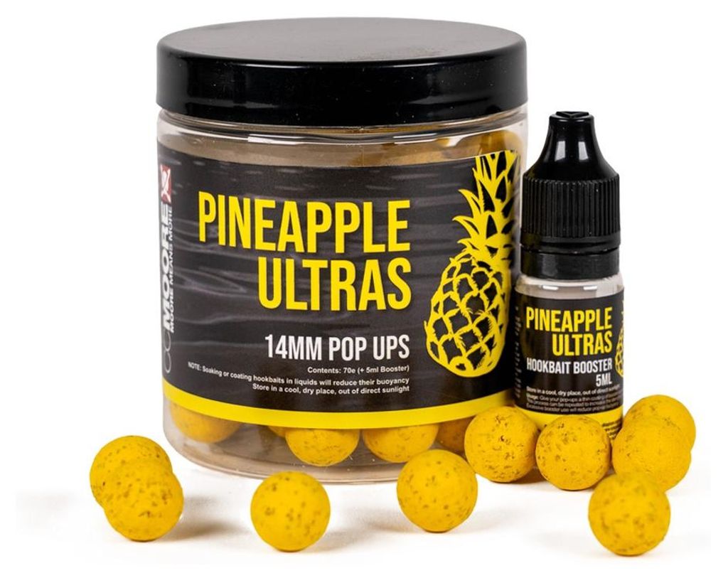CC Moore Pineapple Ultras Pop Ups 14mm - 50g Boilies + 5ml Produktbild 