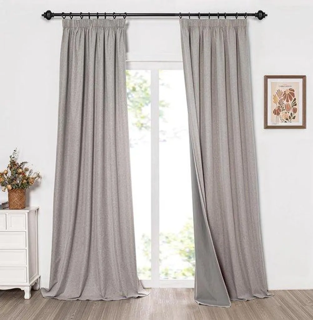 Store Occultant Thermique Noir 260 x 140 cm - Lot de 2 Haute Densité