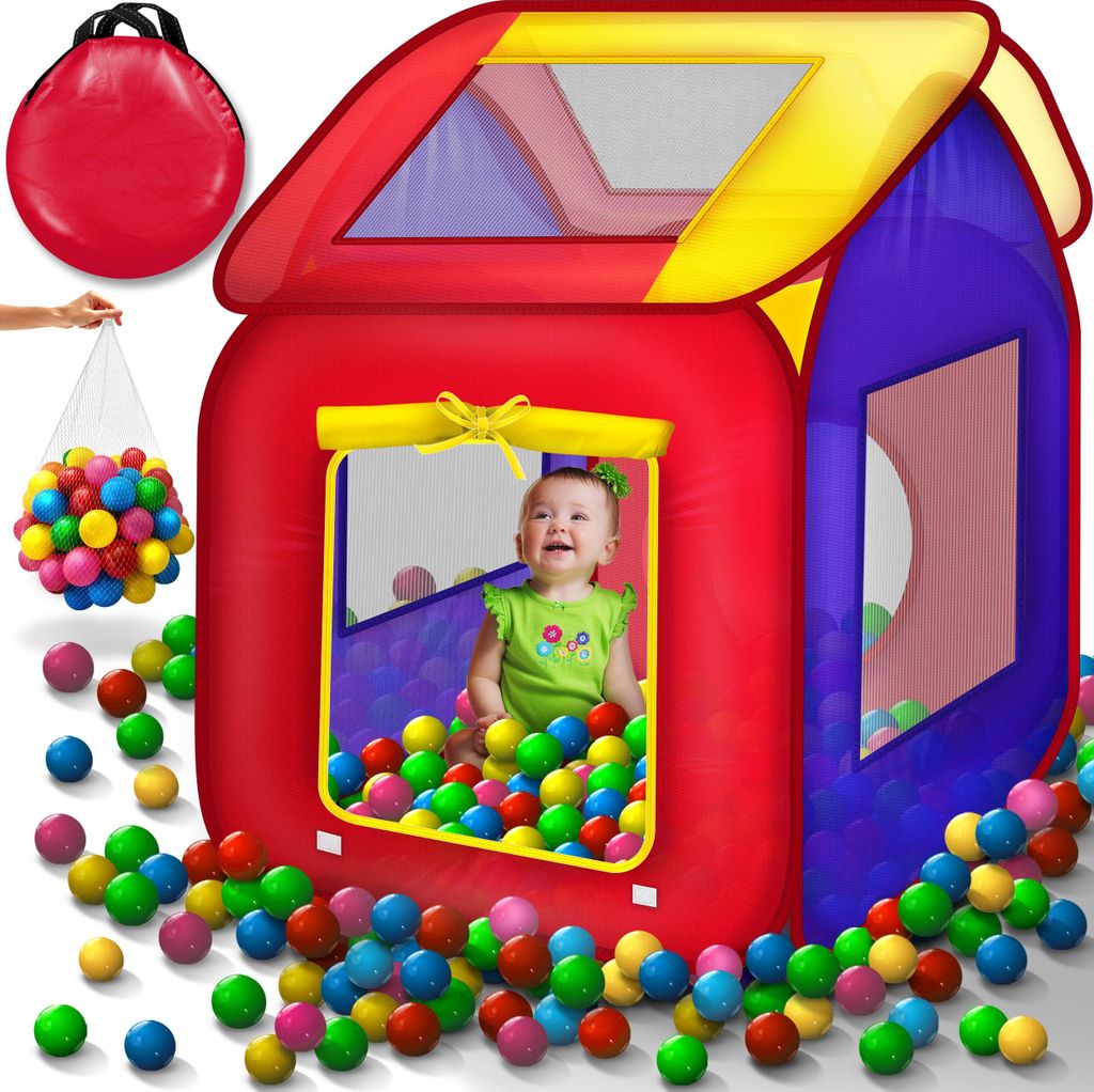 KIDUKU® Tente de jeu + 200 balles + sac Tente pour enfants Image du produit 