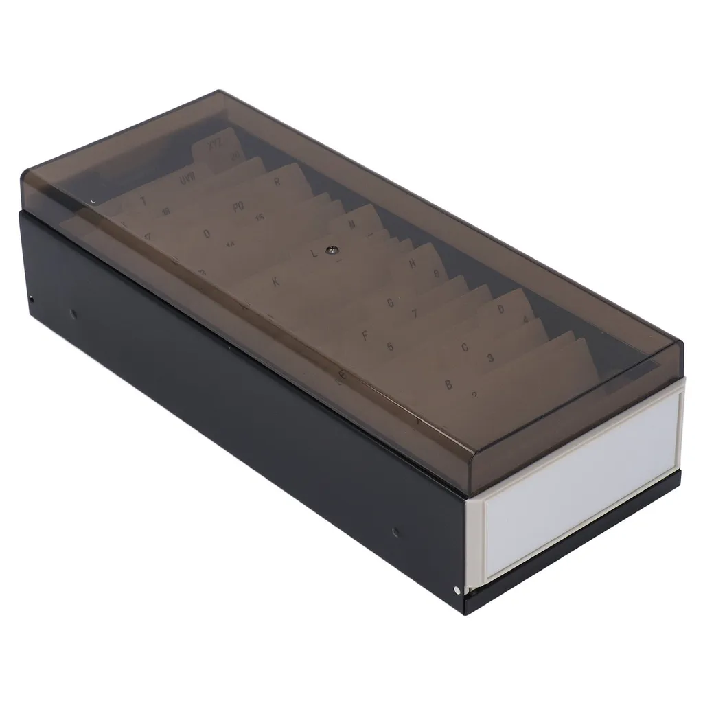 Titolare della carta indice, organizzatore del supporto del file della carta, organizzatore della carta indice, scatola del file della carta, organizzatore della carta di credito, scatola della carta indice - 2