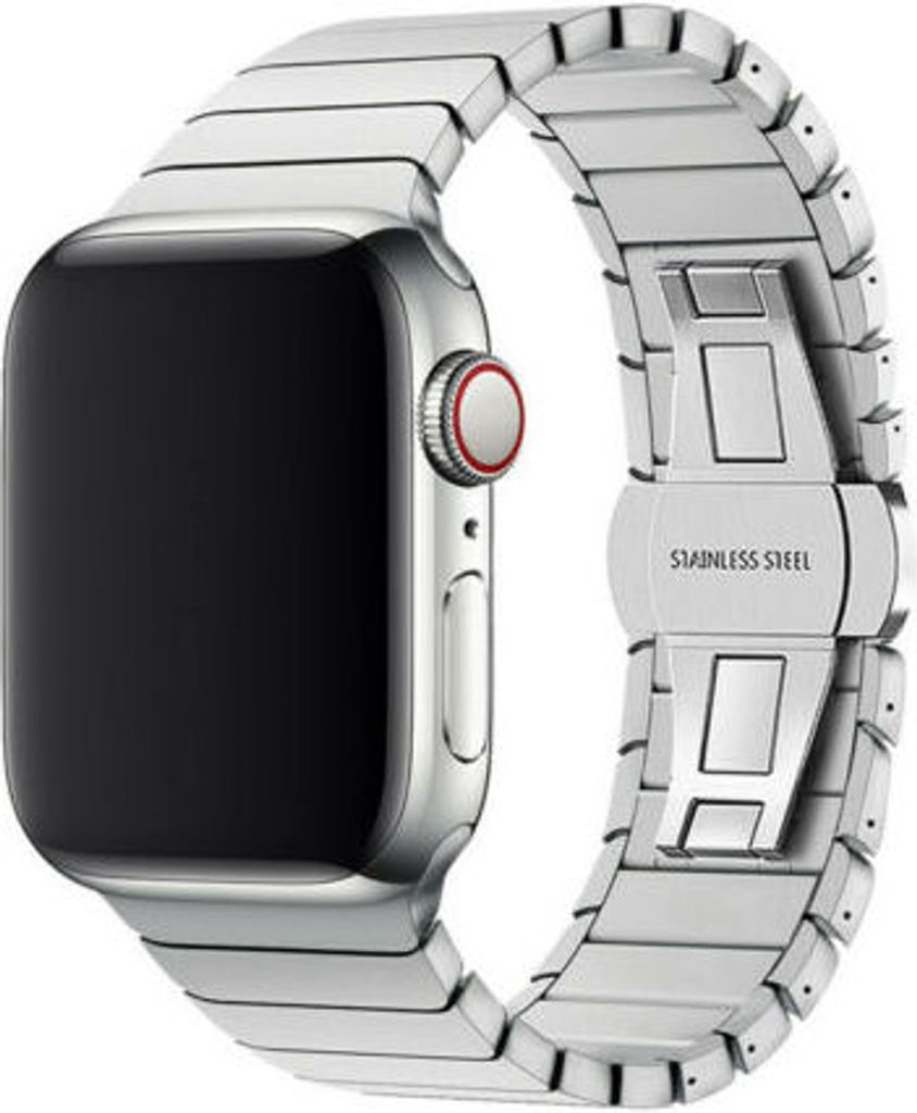 Armband für Apple Watch Series 8 7 6 5 4 3 2 1 SE - Premium Edelstahl Band Ersatzarmband Armband - Silber - 38mm 40mm 41mm