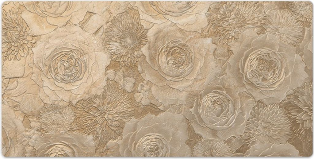 Tischunterlage - Mauspad - 120x60 cm - Laptop Schreibtischmatte - Geprägte Rosen