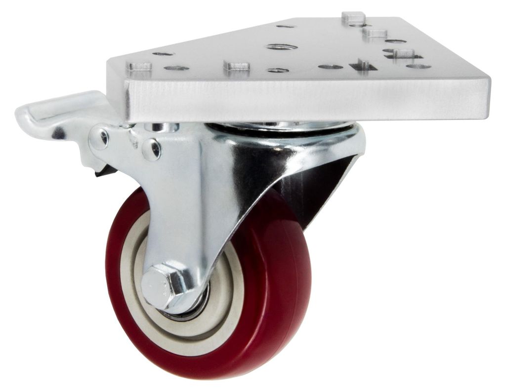 SCHMIDT systemprofile 4x Lenkrolle mit 3D-Platte Nut 8 Produktbild 