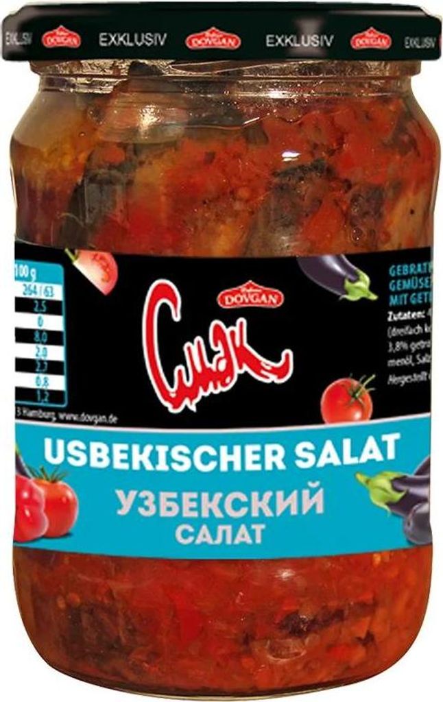 Dovgan Usbekischer Salat Pflaume 530g Produktbild 
