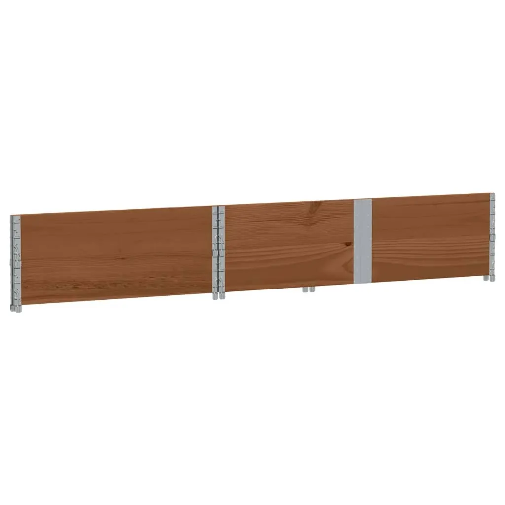 vidaXL Jardinière brune 150x100 cm en bois de pin massif robuste