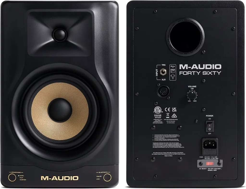 M-Audio Forty Sixty Moniteur Actif de Studio Haute Fidélité pour Mixage