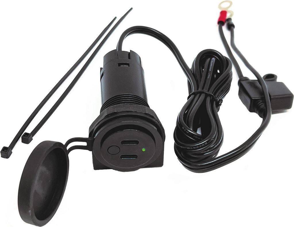 Baas Fahrradteile Boss USB-Buchse USB18. USB-Board-Buchsen Boss C+C-Anschluss