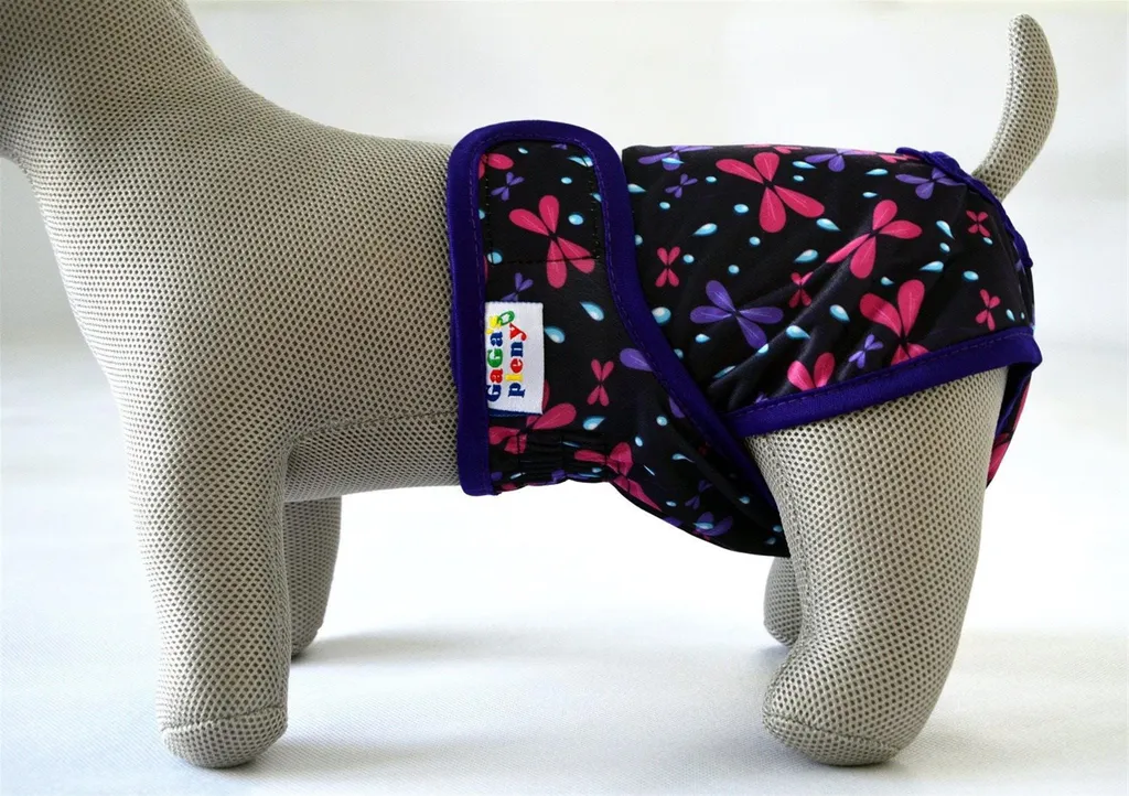 Finies les Taches : Culotte pour Chiens GaGa's Butterfly L Anti-Fuites