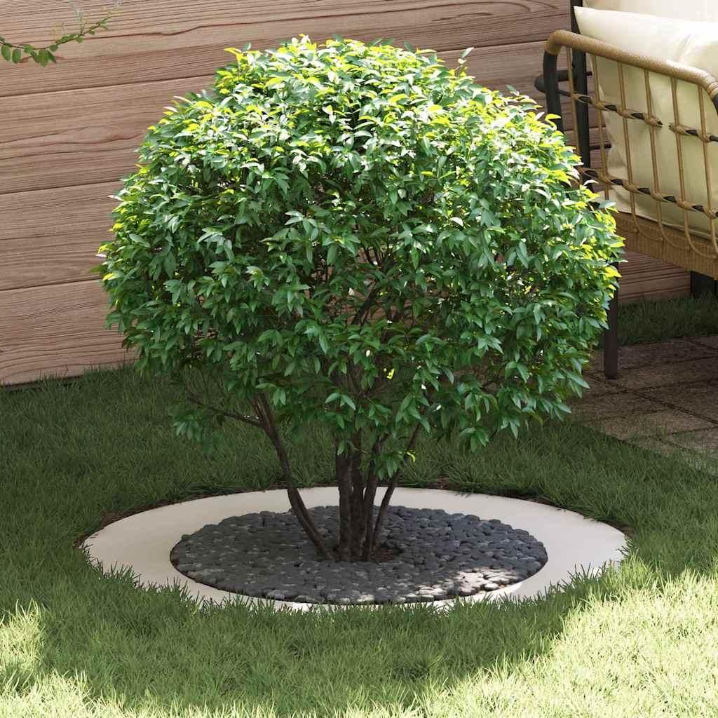 Maison Exclusive - geeignet für flachen Baumring Weiß Ø60 / 90 cm Stahl