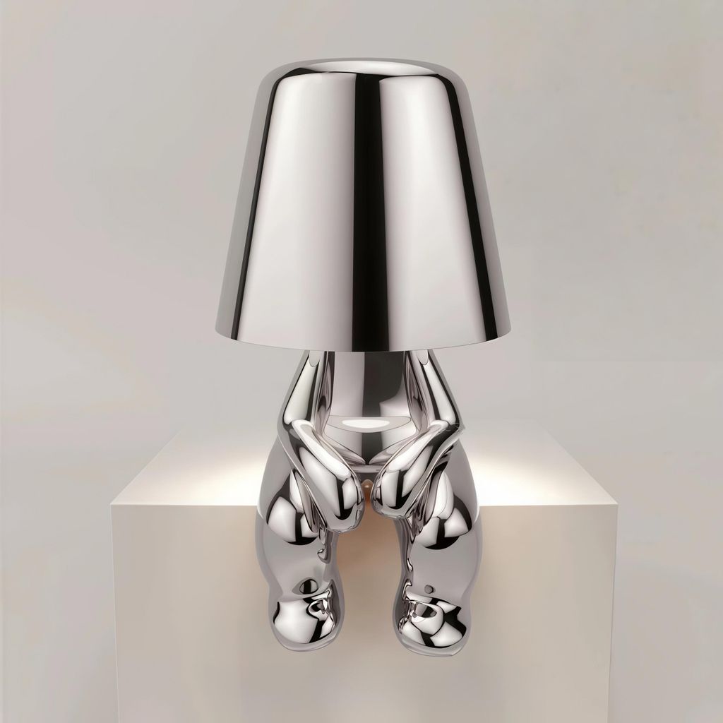 Thinker-Statue LED Nachttischlampe mit Produktbild 