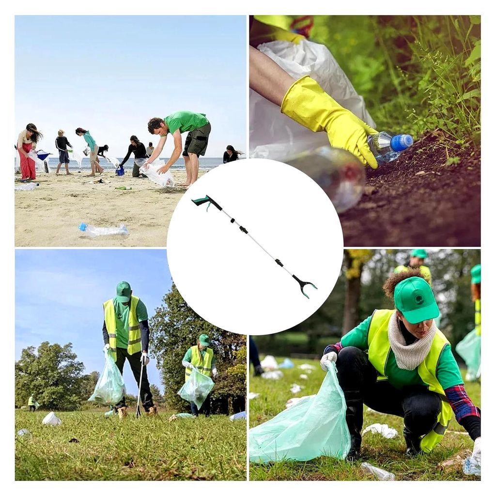 Greifzange | Faltbares Greifwerkzeug – Armverlängerung für Streu, Mobilitätshilfe für Gartenarbeiten