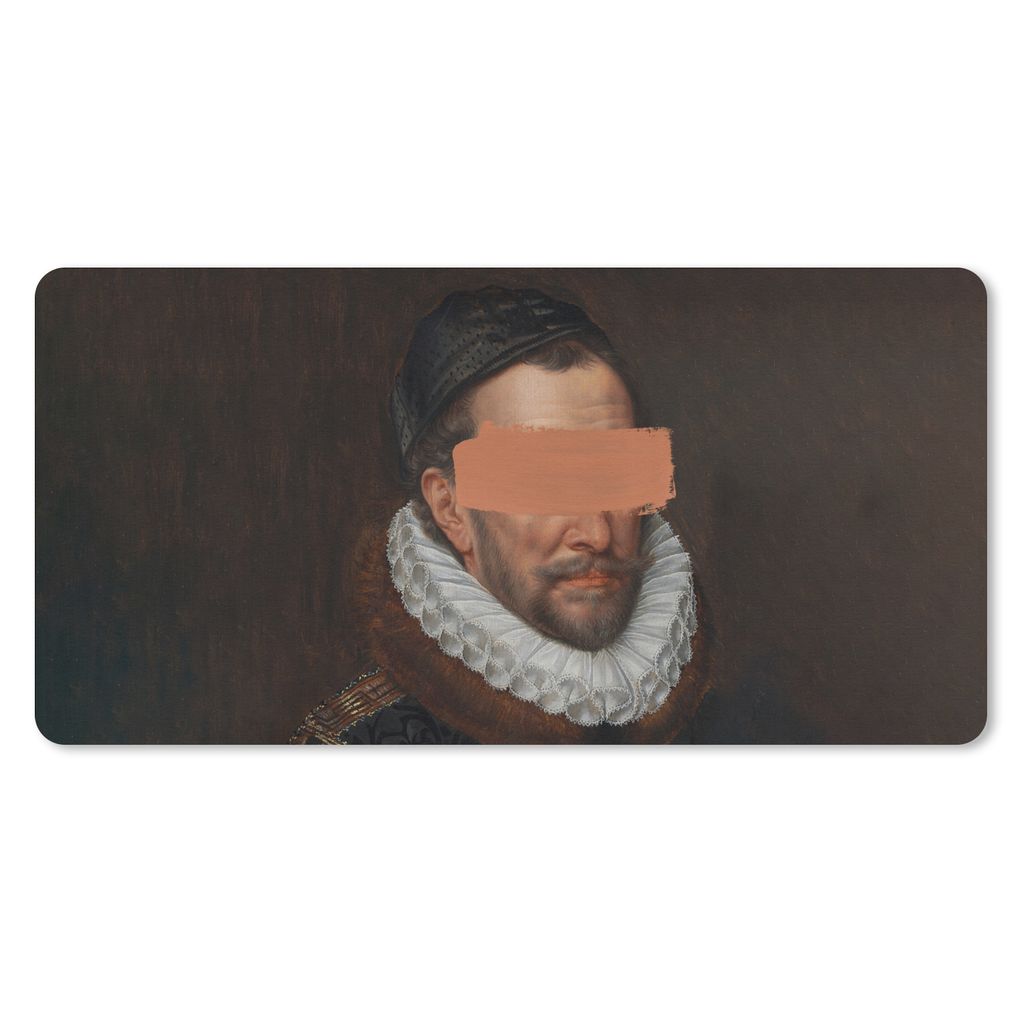 MuchoWow Mauspad Mousepad Alte Meister - Wilhelm von Oranien - Gemälde 60x30 cm - Mousepads - Maus Mat - Pad - Mausunterlage - Nachhaltig