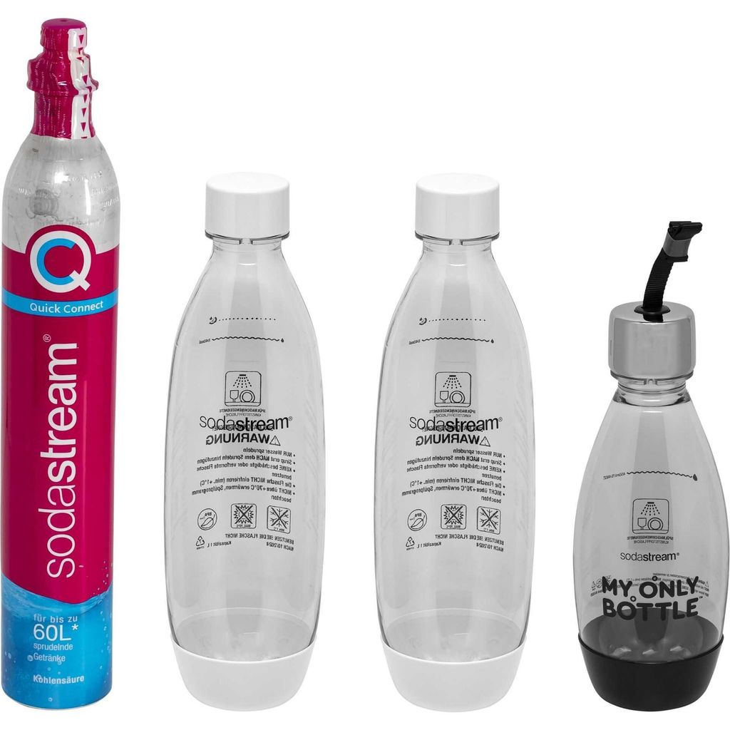 SodaStream – Pack machine à eau pétillante Terra (blanc), avec