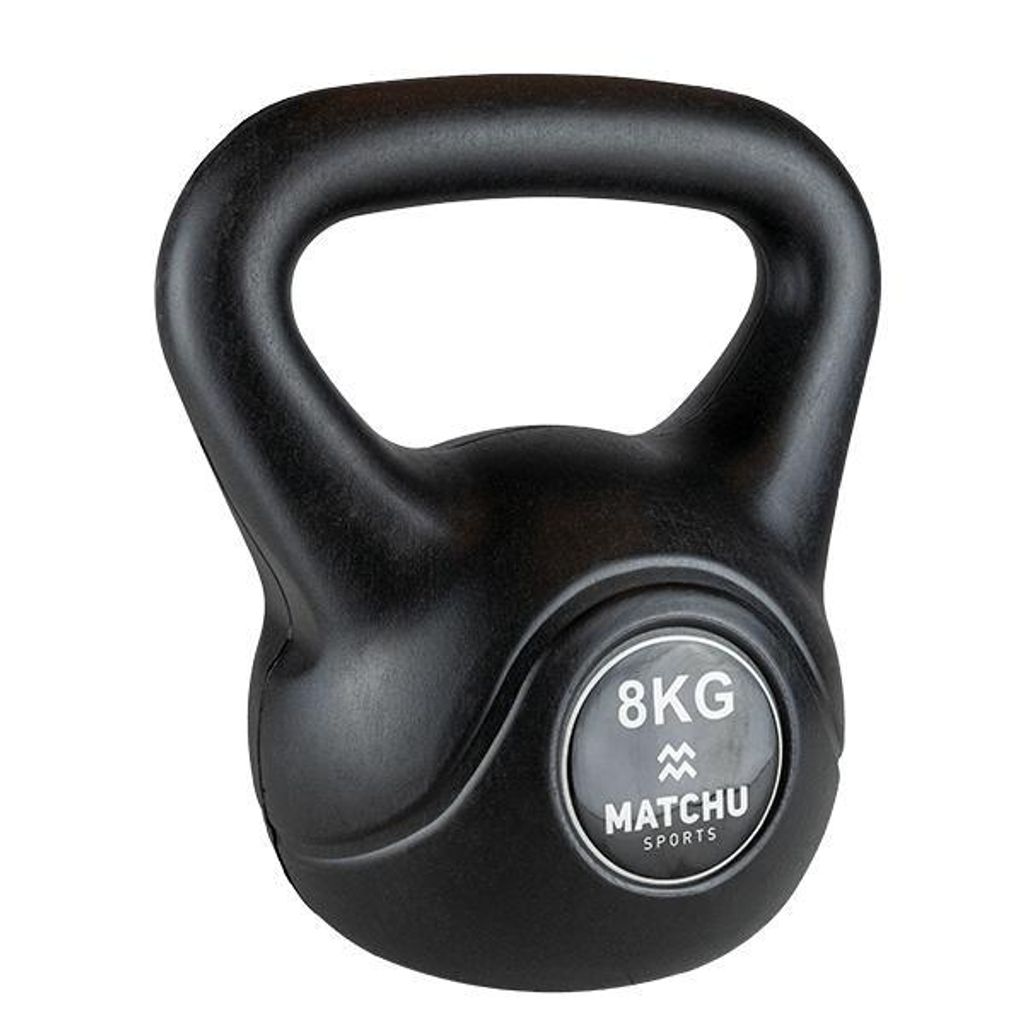 Matchu Sports Kettlebell 8 kg - Schwarz - 20cm - 26cm - Produktbild 