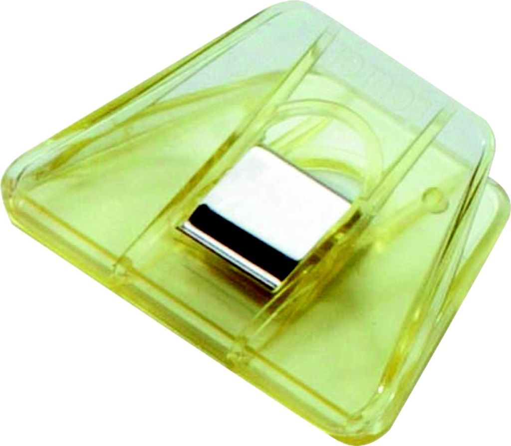 Briefklemmer Signal 2 70x50mm kristallgelb Packung mit 10 Stück