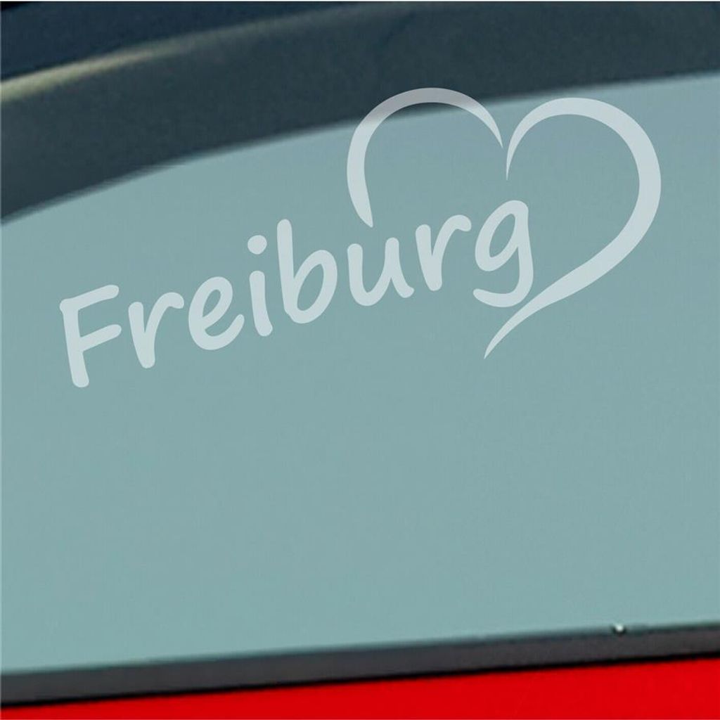 Auto Aufkleber Freiburg Herz Stadt City Liebe Love Heimat Produktbild 