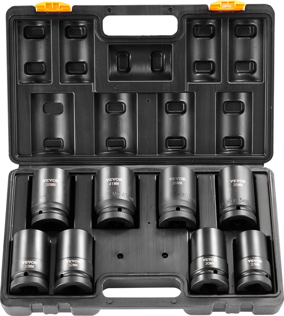 Coffret de Douilles à Chocs 1 Pouce en Acier Cr-Mo pour Poids Lourds