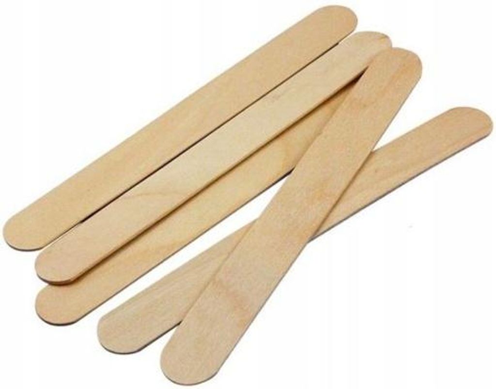 100 Stück Holzstäbchen für Wachs MAXI Produktbild 