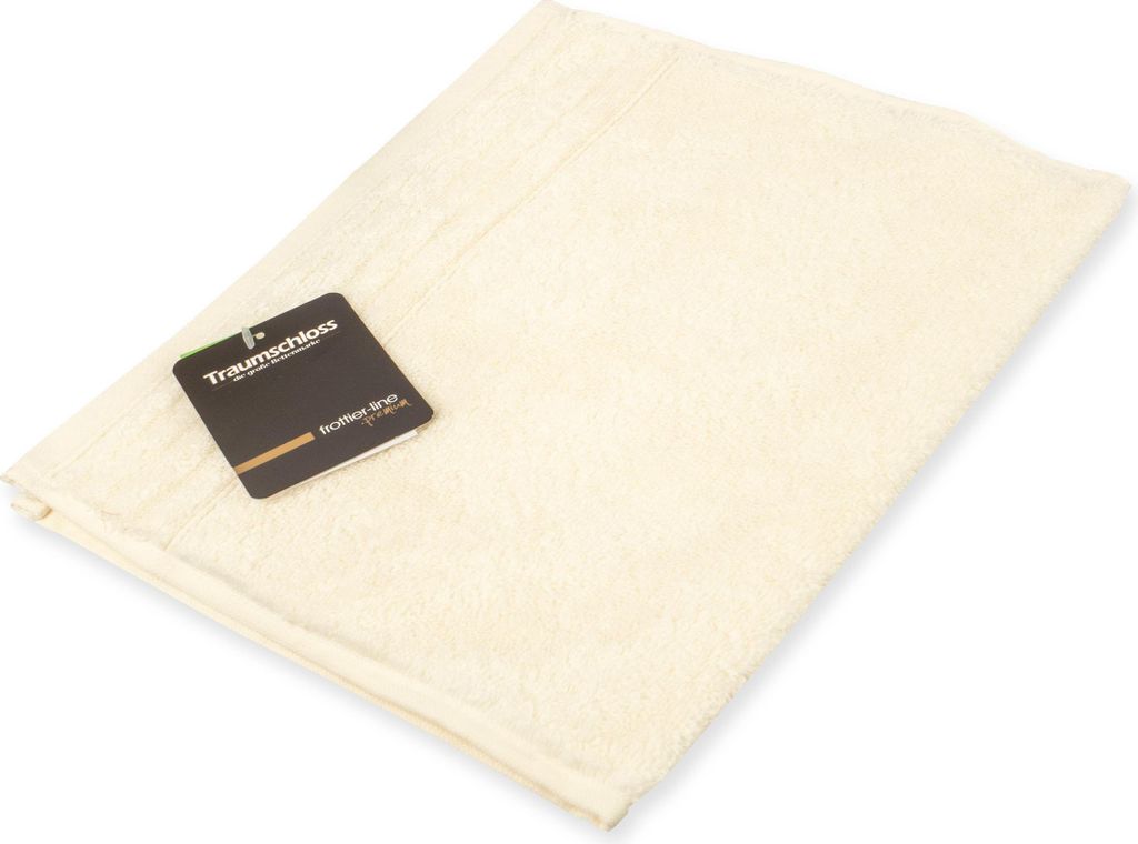 Traumschloss Frottier-Line Premium Gästetuch 30 x 50 cm creme 100% ägäische Baumwolle mit 600g/m²