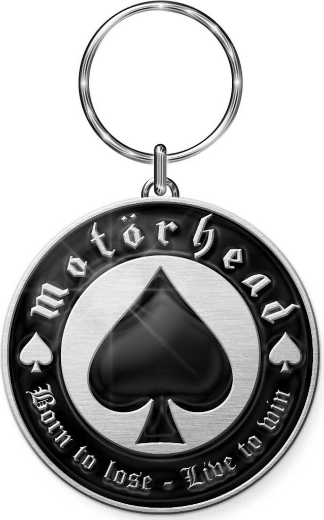 Motorhead - "Born To Lose" Schlüsselanhänger RO2404 (Einheitsgröße) (Schwarz/Silber)
