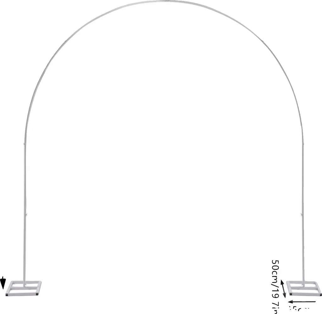 Arche de mariage robuste en fer blanc taille M résistante extérieur