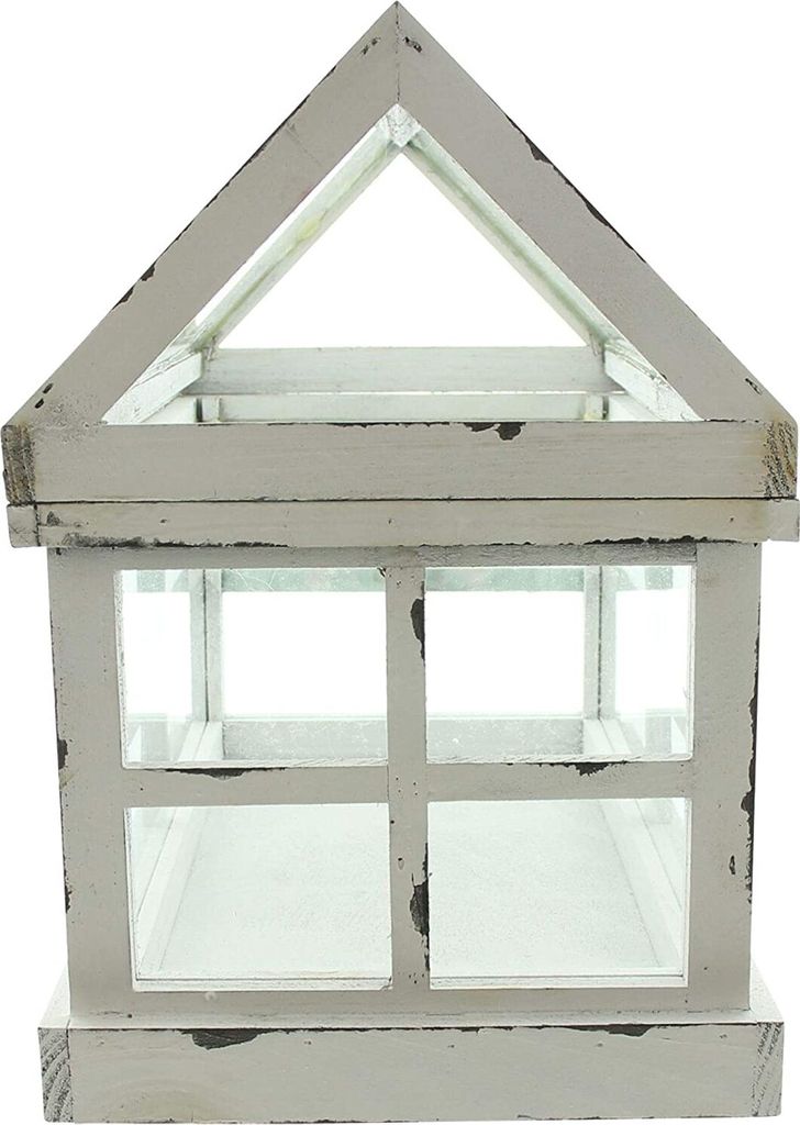 Mini Gewächshaus Shabby Pflanzhaus Wichtelhaus Produktbild 7
