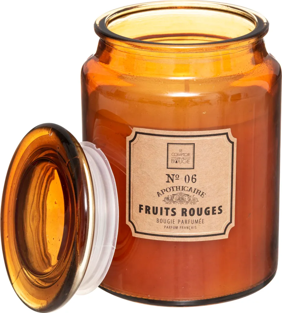 Candela profumata in vetro decorativo, frutti rossi, 510 g - 4