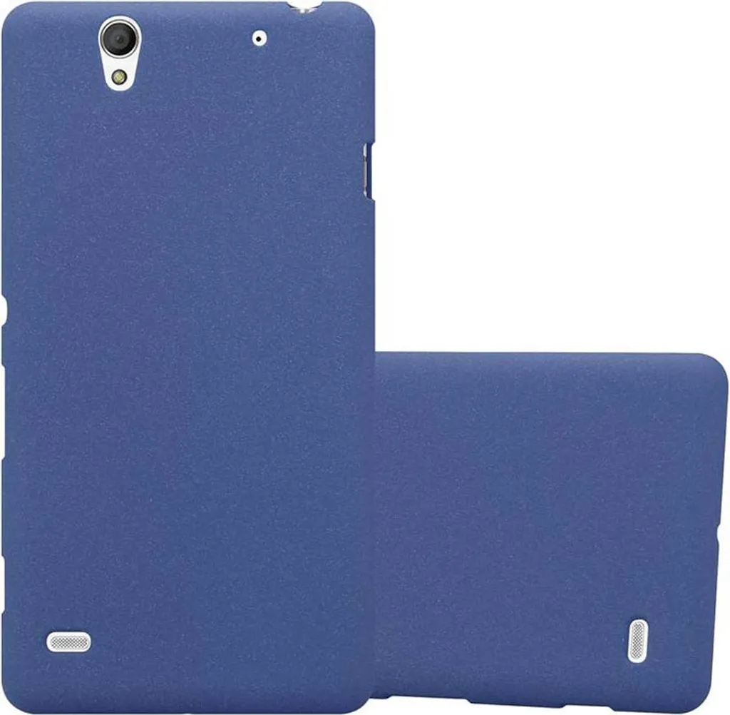 Cadorabo Case for Sony Xperia XA in FROSTY BLUE - Hard Cover Frosted