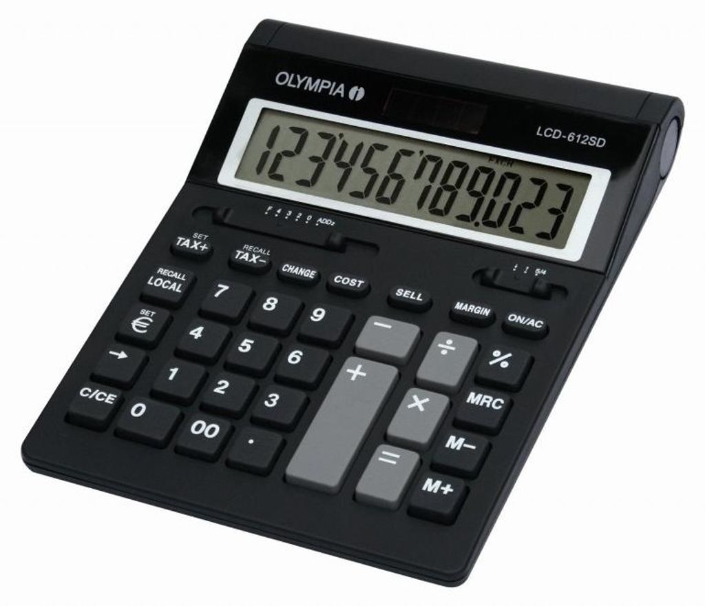 OLYMPIA LCD 612 SD Tischrechner Produktbild 