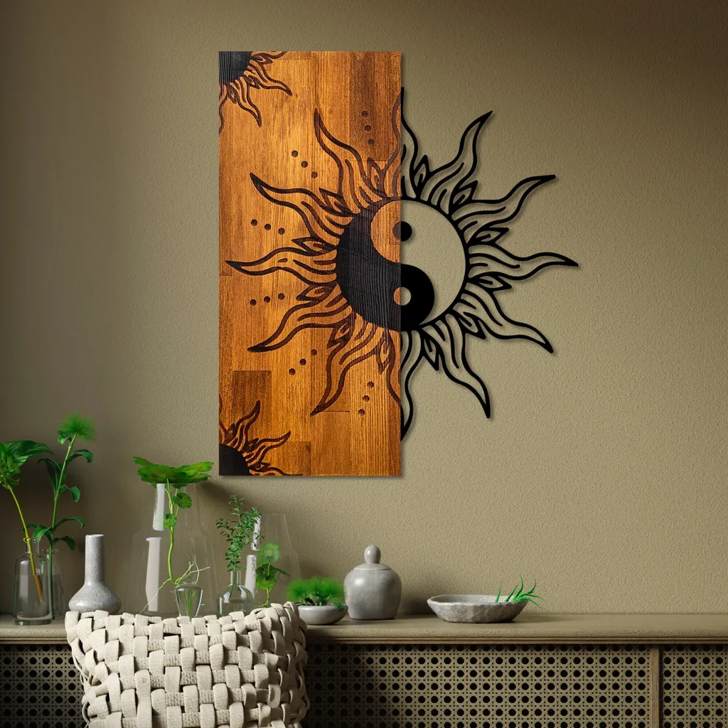 Yin Yang, stampa artistica da parete, infinito, decorazione esoterica, arte spirituale, poster degli opposti, download digitale - Italia