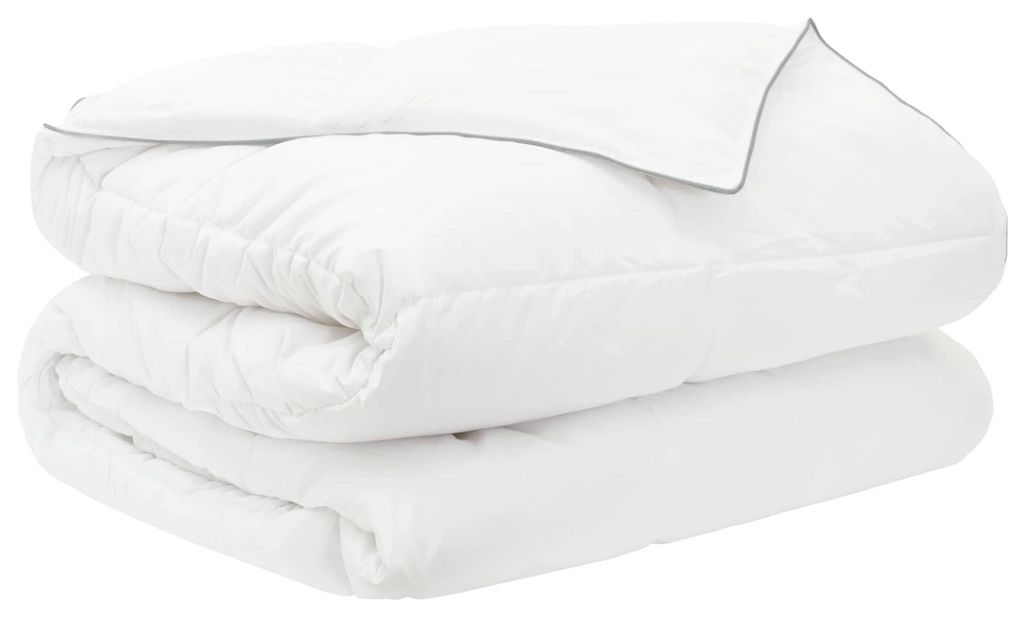 vidaXL Sommerdecke Weiß 240 x 260 cm Bambusfaser