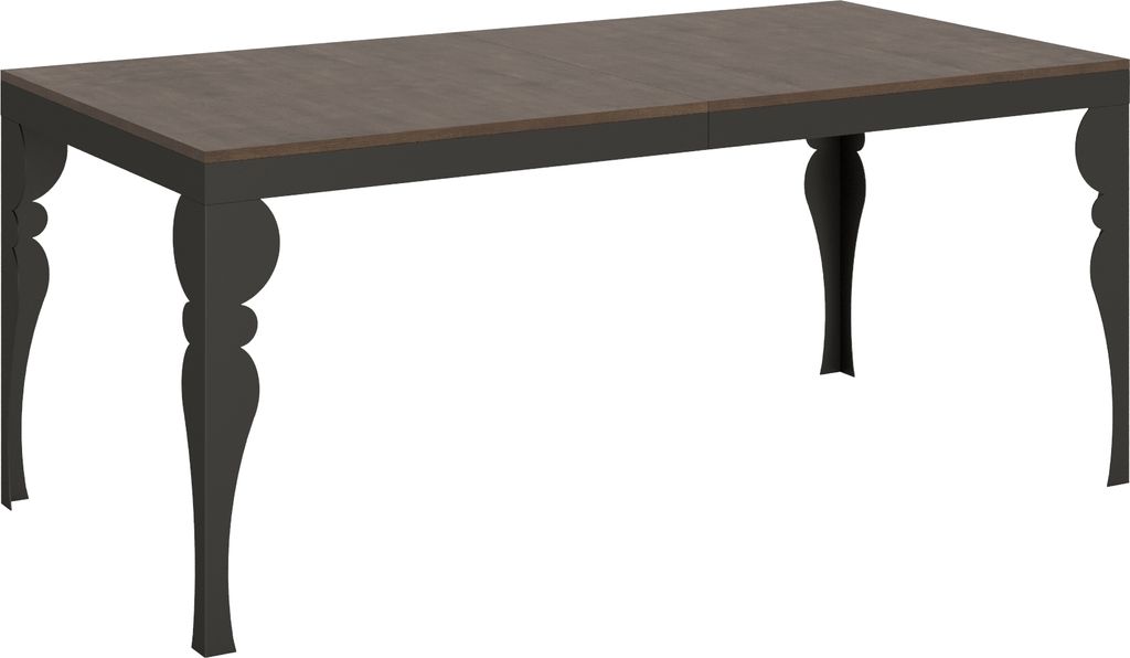 ITAMOBY - Ausziehtisch 180/440x90 cm Paxon Evolution Nussbaum Gestell und Füße Anthrazit