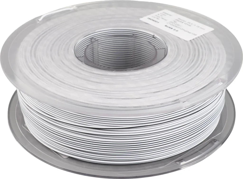Filament 3D PLA Bicolore Noir et Blanc pour Créations Déco et Design