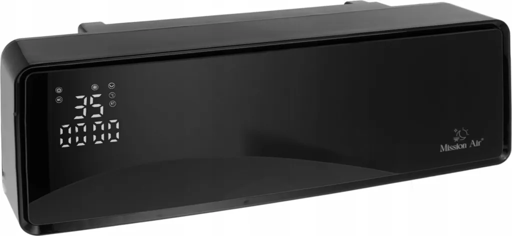 Rideau d'air AERO 2000W noir avec télécommande - Design ultra compact - 11